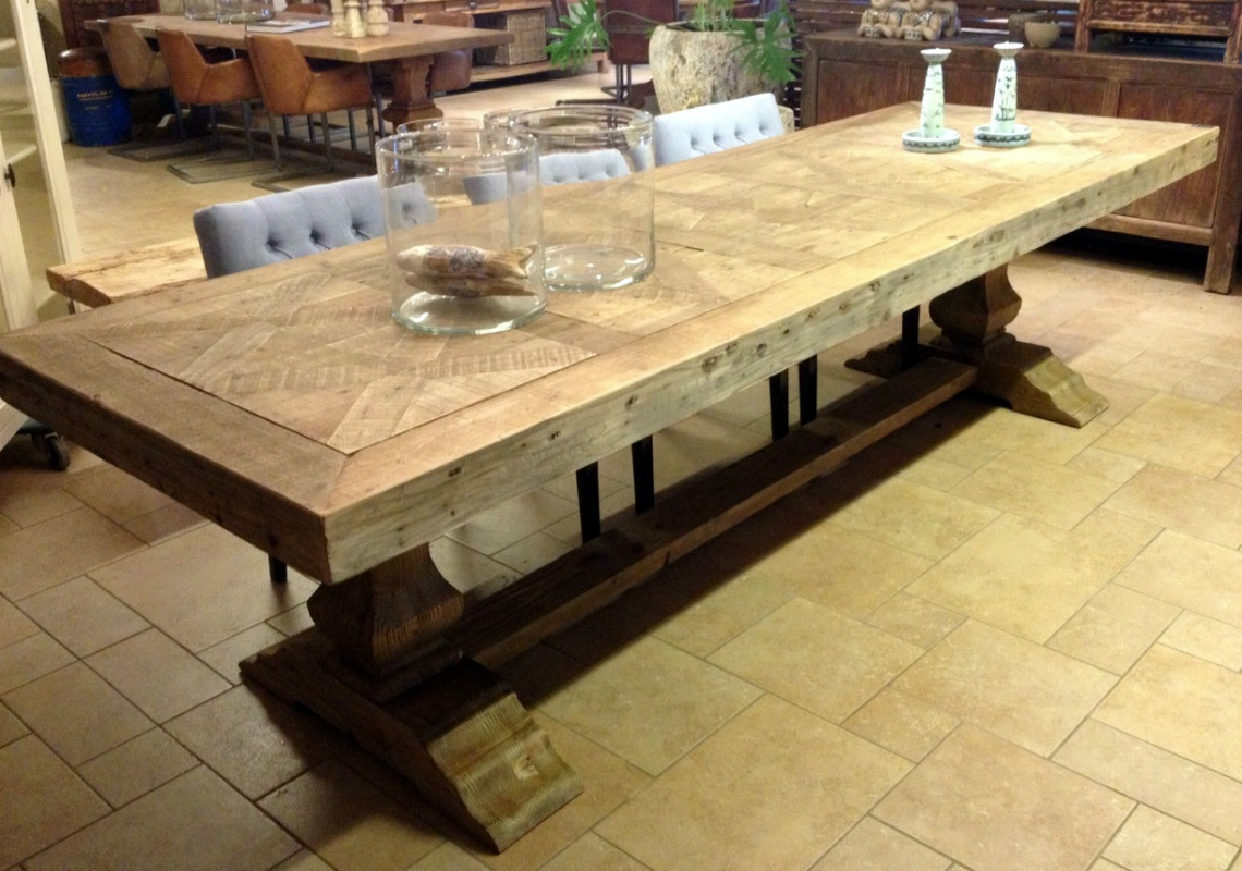 Stijlvolle houten tafel - eetkamertafel - Antieke tafels, tafels van ... Stijlvolle houten tafel - eetkamertafel - Antieke tafels, tafels van ...
