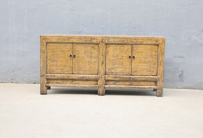 52-4456, Yellow sideboard with 4 doors 