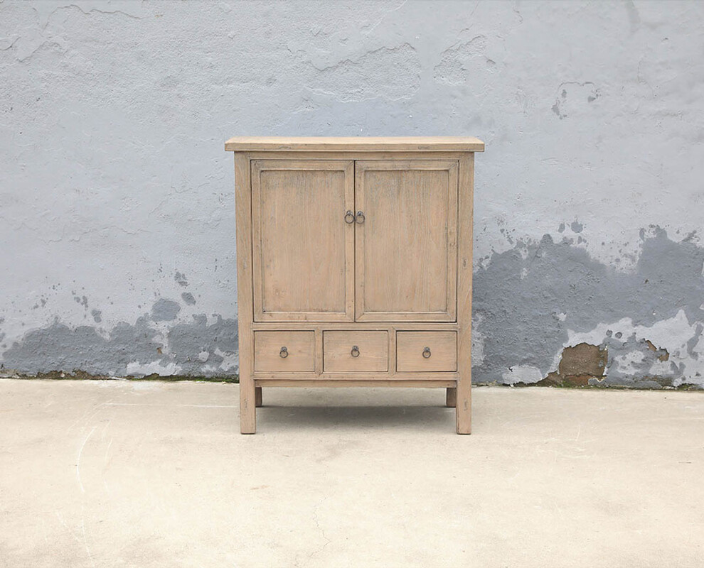 52-6030, Wooden cabinet with doors and drawers 