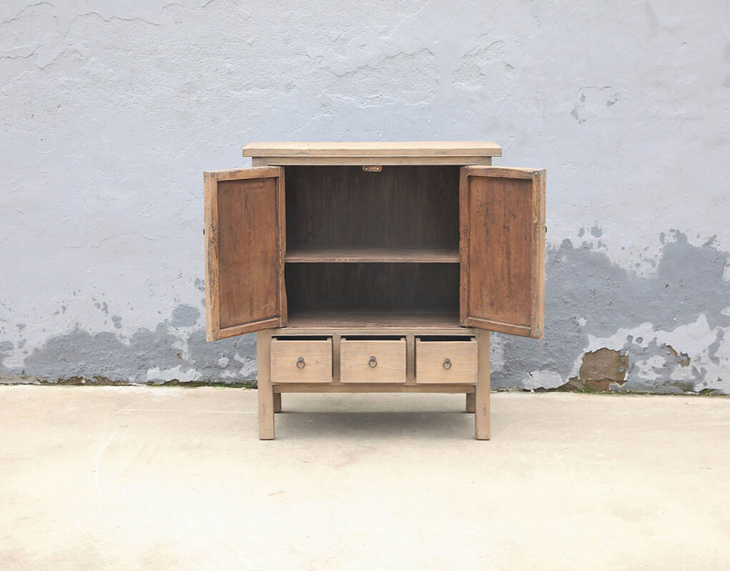 52-6030, Wooden cabinet with doors and drawers 