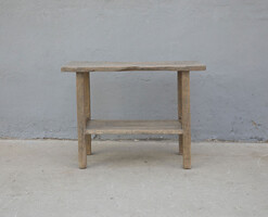 52-783, Wooden side table with bottom shelf 