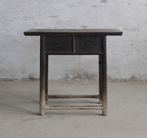 BT-1405, Black side table with 2 drawrs