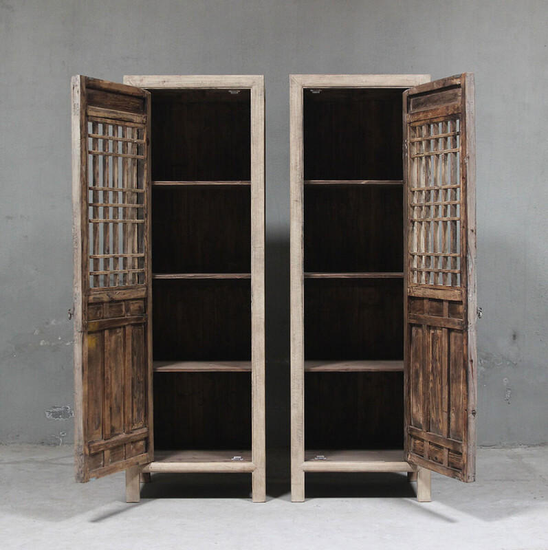 BT-1977, Set of 2 cabinets with vintage doors