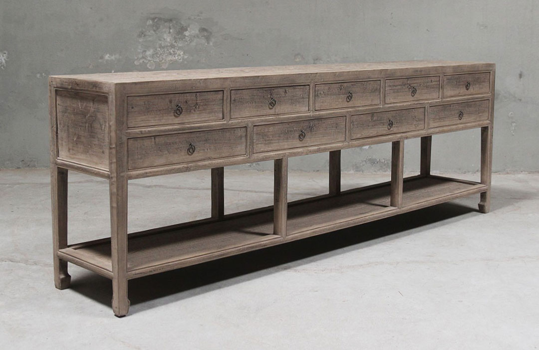 BT-2015, Side table with 9 drawers