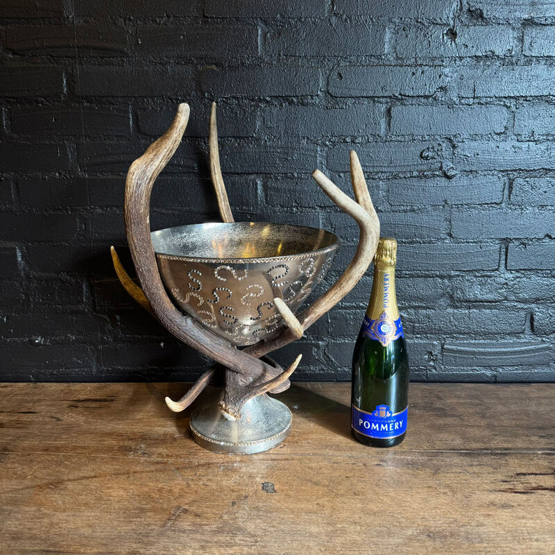 CG 222, Antler champagne cooler with Swarovski 