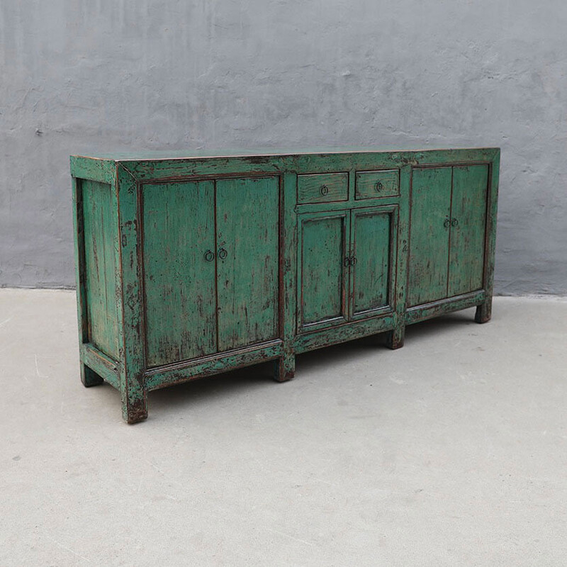DS 22-10039, in green patina - Dressoirs landelijke meubels, Meubels voor landelijke inrichting, Jong Interieur
