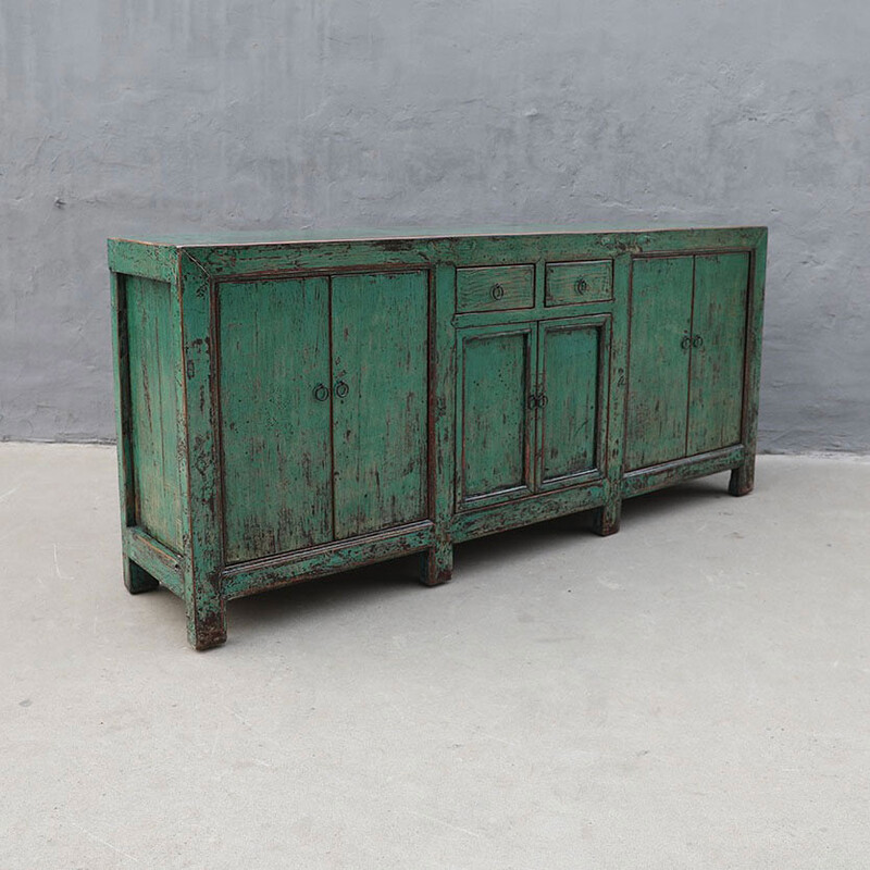 Succesvol Universiteit muis of rat DS 22-10039, Dresser in green patina - Dressoirs - landelijke meubels,  Meubels voor landelijke inrichting, - De Jong Interieur