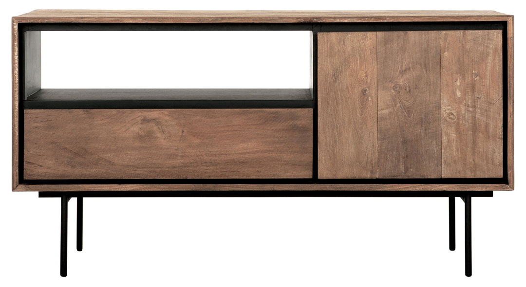DS 500, TV cabinet with doors, drawers and open space