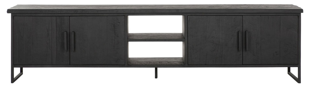 DS 514, Dark tv cabinet with doors and open space