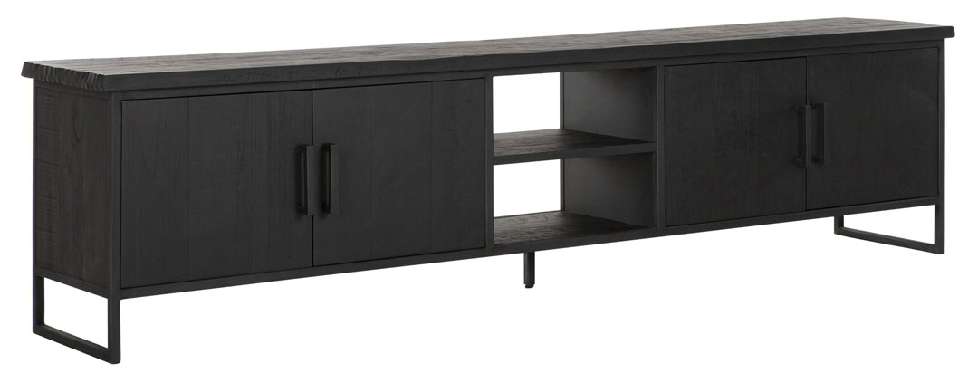 DS 514, Dark tv cabinet with doors and open space