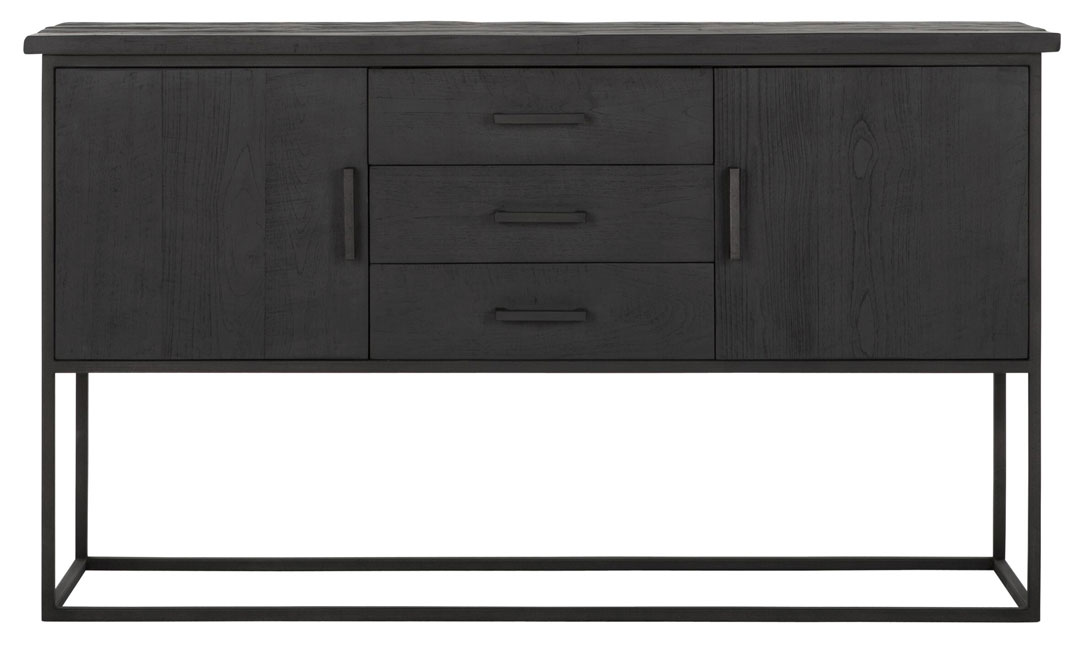 DS 711, Black sideboard with metal frame