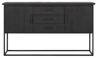 DS 711, Black sideboard with metal frame