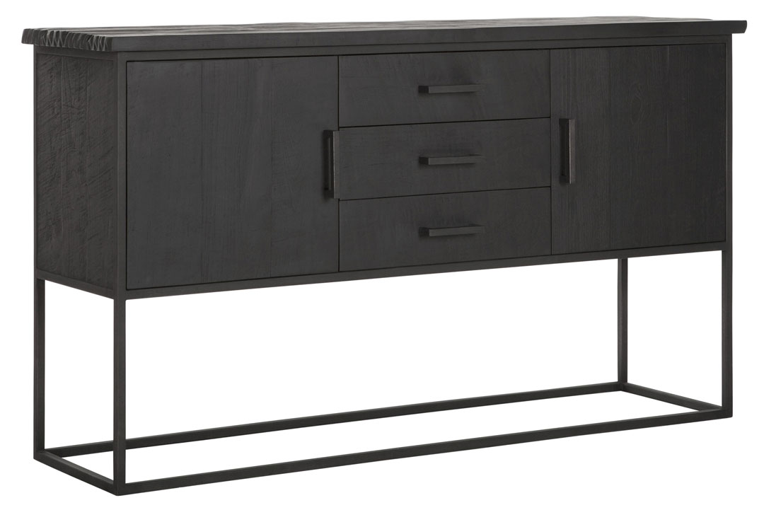 DS 711, Black sideboard with metal frame