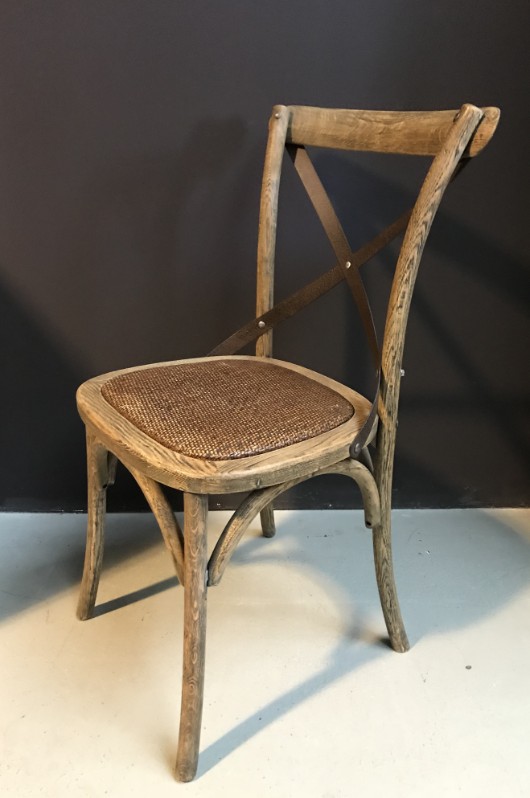 Augment Defilé Open Oud houten eetkamerstoel met rieten zitting-9472556 - stoelen voor eetkamer  tafel - Zitmeubels, banken, fauteuils, stoelen sofa's - De Jong Interieur