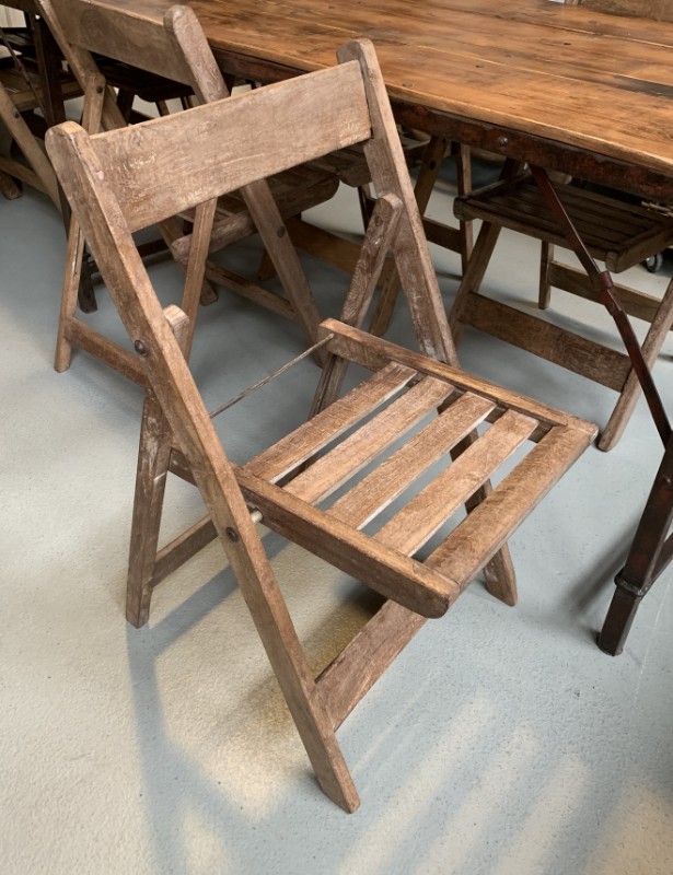 Houten klapstoel, stoel hout, vintage - stoelen voor tafel - banken, fauteuils, stoelen - De Jong Interieur