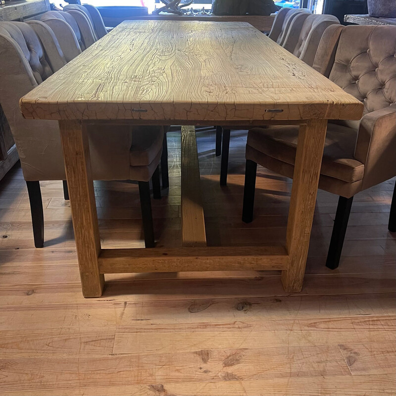 ingesteld terug leeftijd ET 155, Large dining table made of elm wood - eetkamertafel - Antieke  tafels, tafels van oud hout. landelijke tafels. - De Jong Interieur