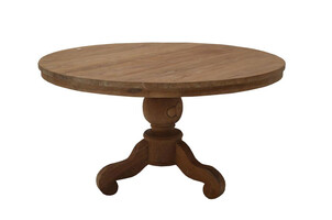 ET 185, Round teak wooden dining table 