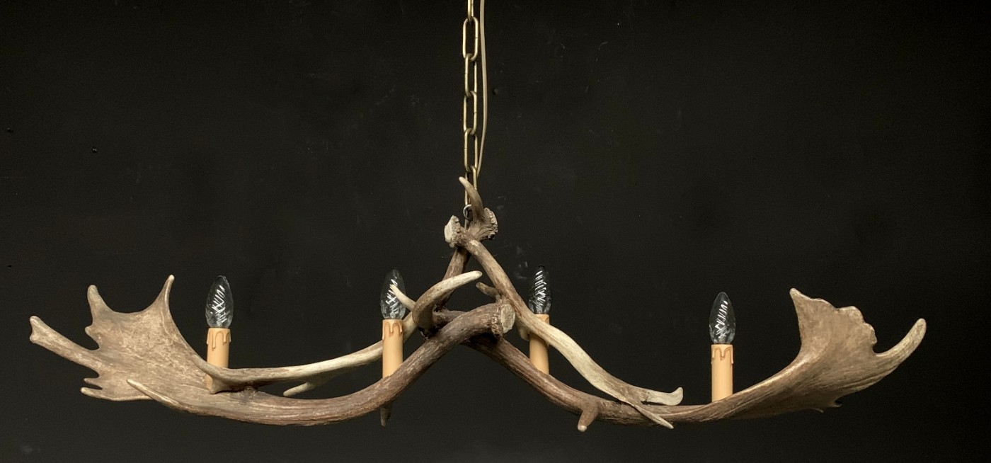Gewei kroonluchter hars plafondlamp hanglamp decor