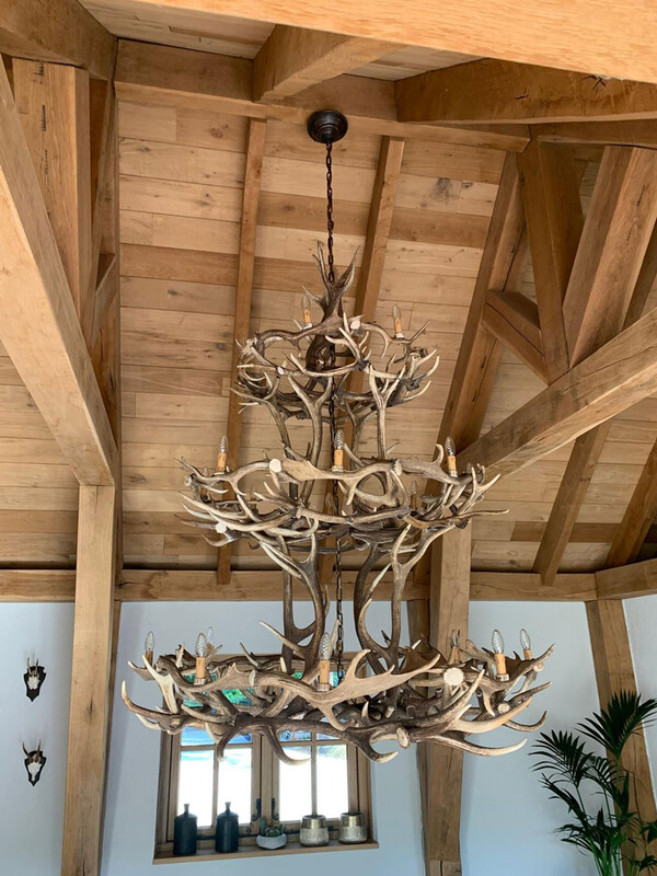 HG 275, Antler chandelier with 3 layers 