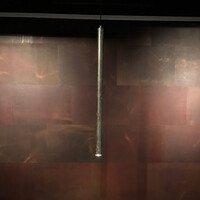 HL 110-A, Narrow straight pendant light, silver