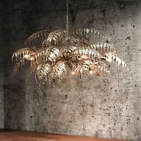 HL 125-A, Pendant light with leave design, silver