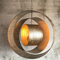 HL 136-A, Pendant light circles, silver