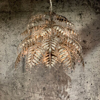 HL 149-A, Chandelier with big leaves, silver