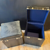 KO 182, Black leather trunk set 