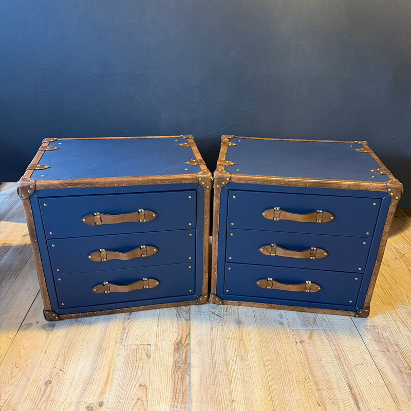 KO 184, Blue trunk with 3 drawers, set 