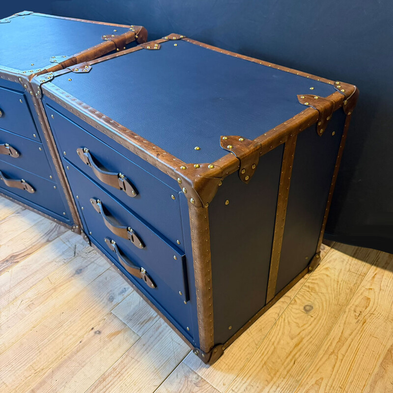 KO 184, Blue trunk with 3 drawers, set 