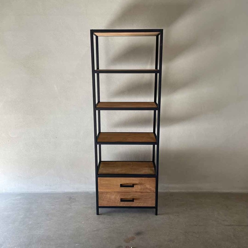 Gang Discreet verzoek KT 165, Cabinet with 3 shelves and 2 drawers - Kasten - landelijke meubels,  Meubels voor landelijke inrichting, - De Jong Interieur