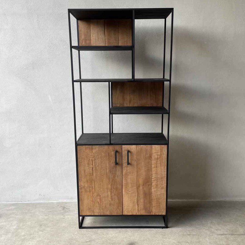 KT 166, Cabinet with shelves and doors - Kasten - landelijke meubels, Meubels voor landelijke inrichting, - De Jong Interieur