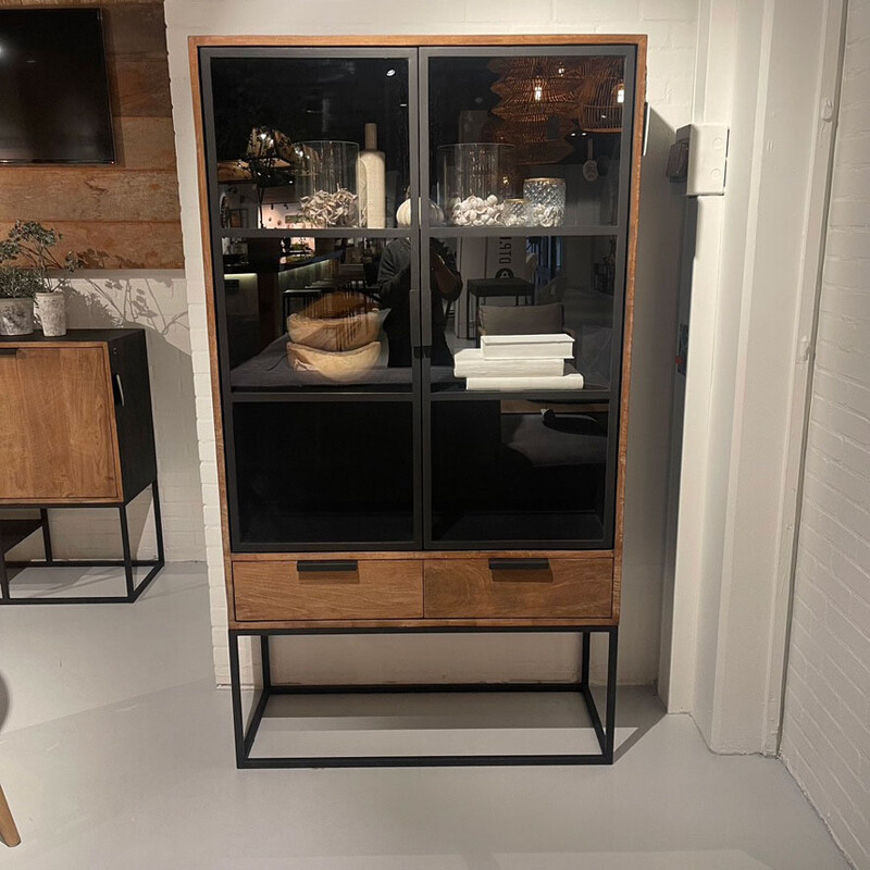 KT 181, Cabinet with glass doors - Kasten - landelijke meubels, Meubels voor landelijke inrichting, De Jong Interieur