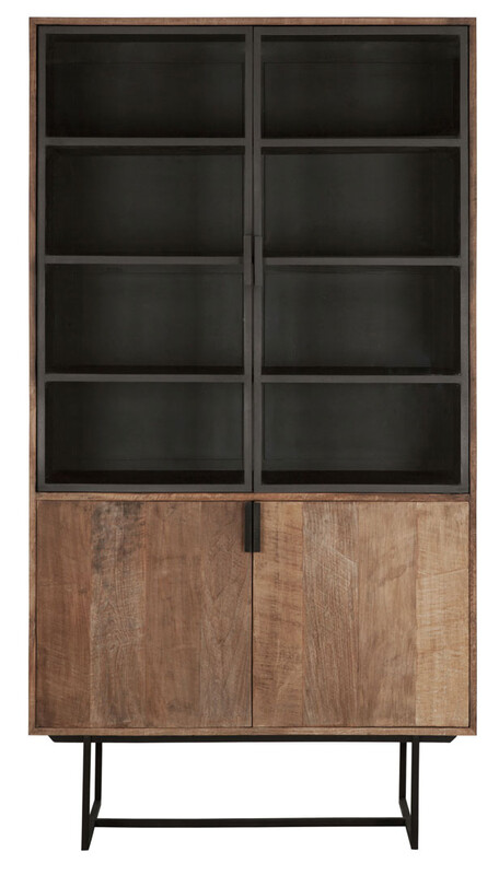 KT 326, Cabinet with 2 wooden and 2 glass doors