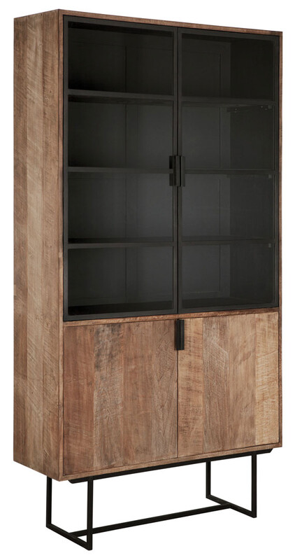 KT 326, Cabinet with 2 wooden and 2 glass doors