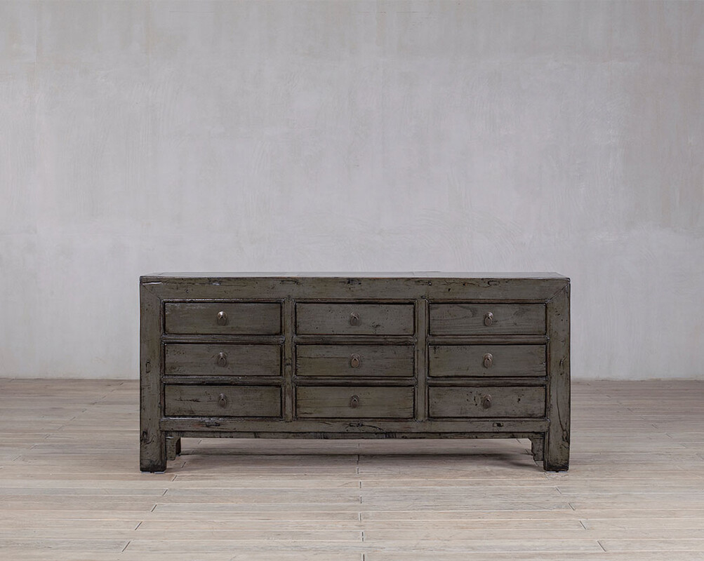 L-06, Grey sideboard with 9 drawers