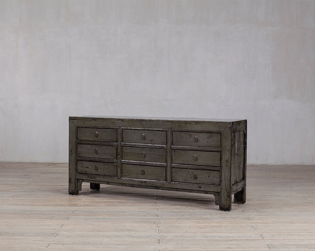 L-06, Grey sideboard with 9 drawers