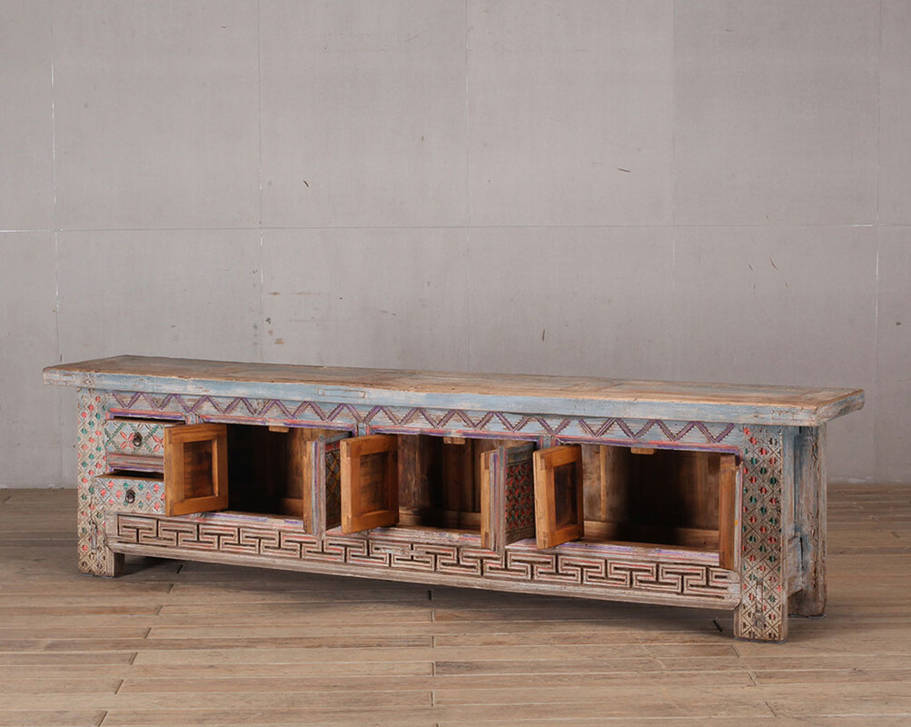L-29, TV cabinet made of colored wood 
