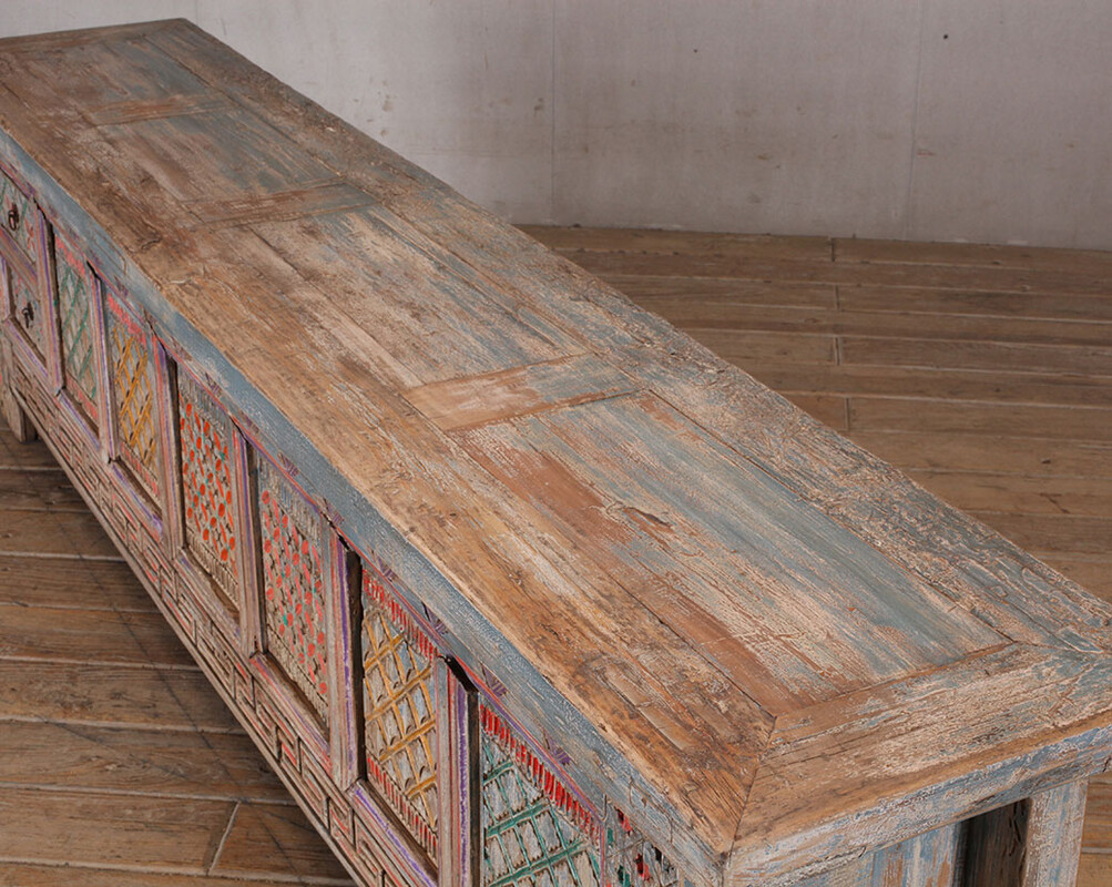 L-29, TV cabinet made of colored wood 