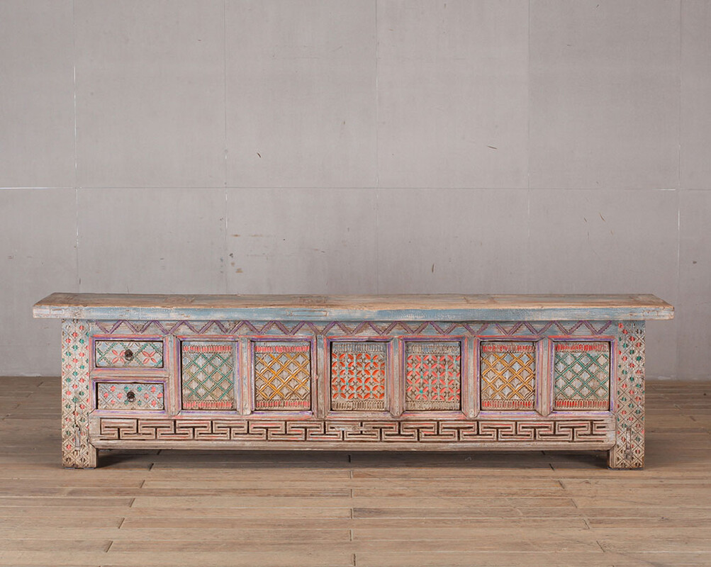 L-29, TV cabinet made of colored wood 