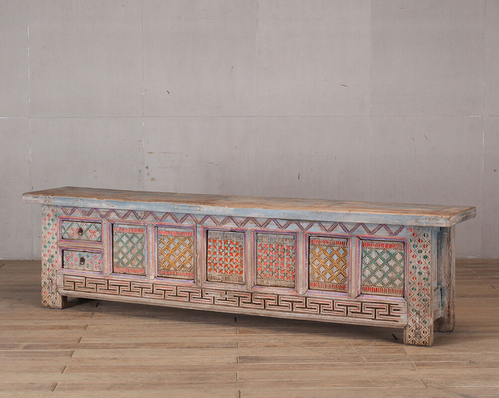 L-29, TV cabinet made of colored wood 