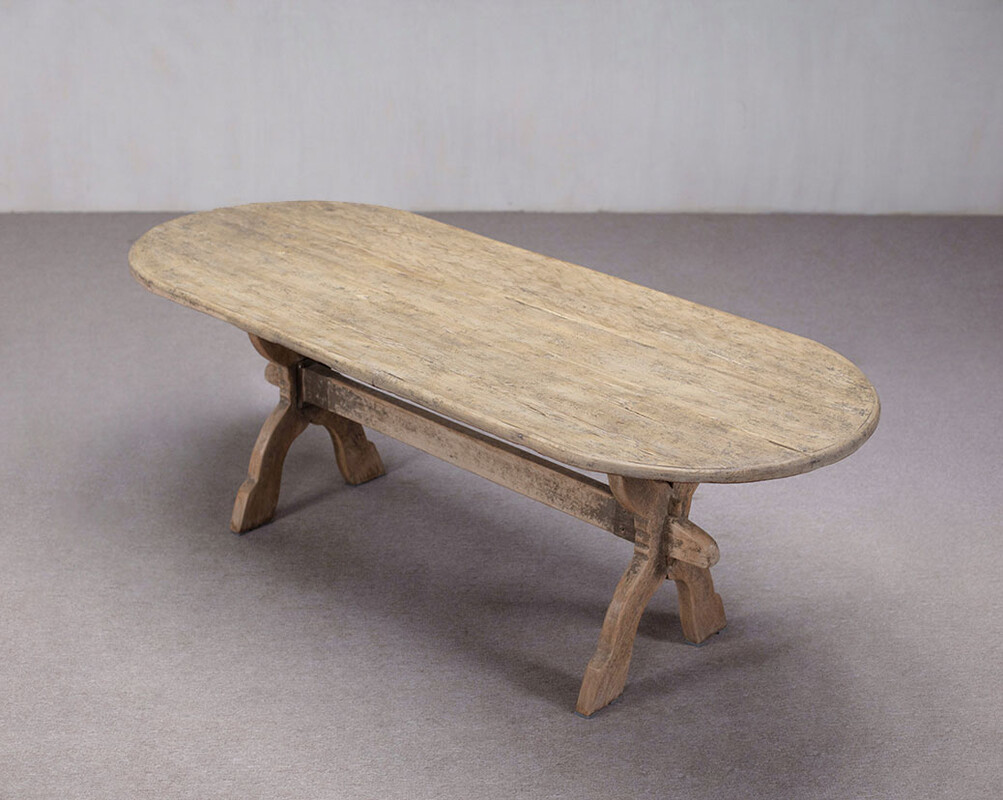 L-45, Elm wooden dining table