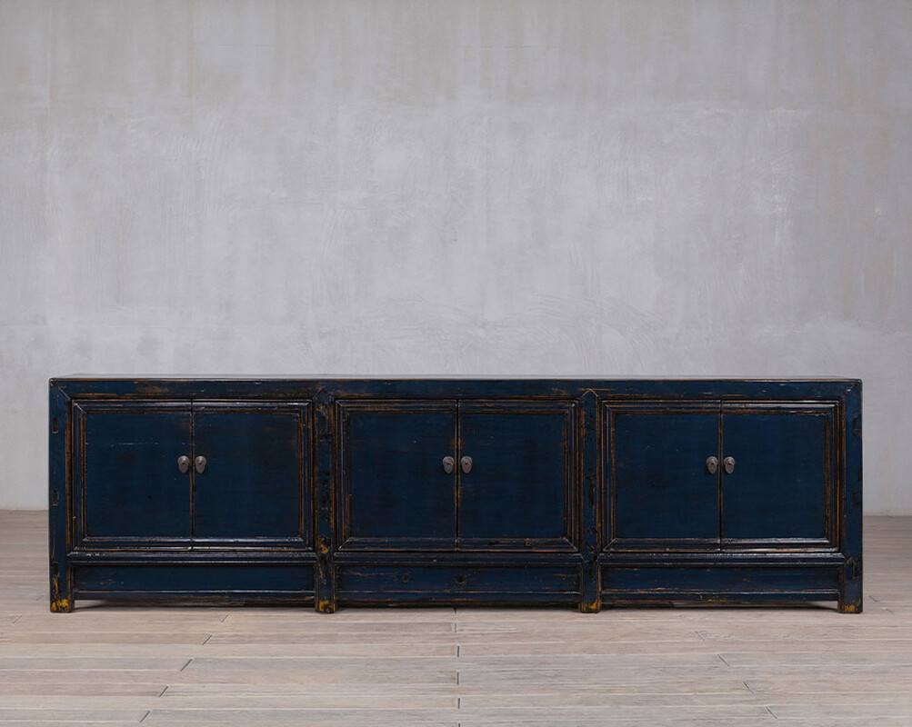 L-64, Blue sideboard with 6 doors 