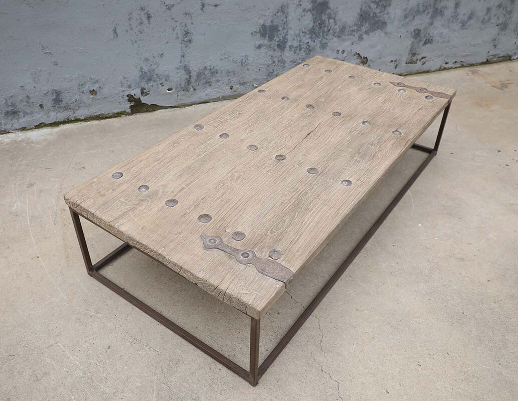 L208, Coffee table from old door