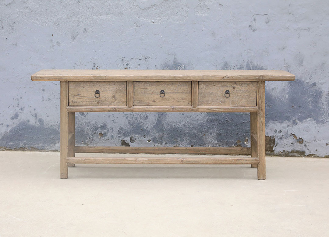 L286, Side table with 3 drawers