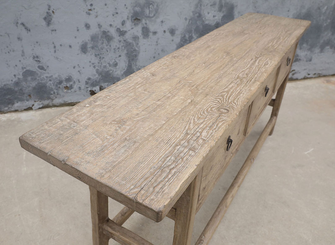 L286, Side table with 3 drawers