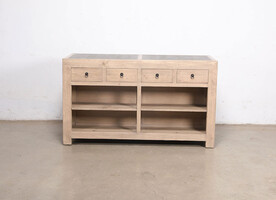 L288, Elm wood kitchen island 