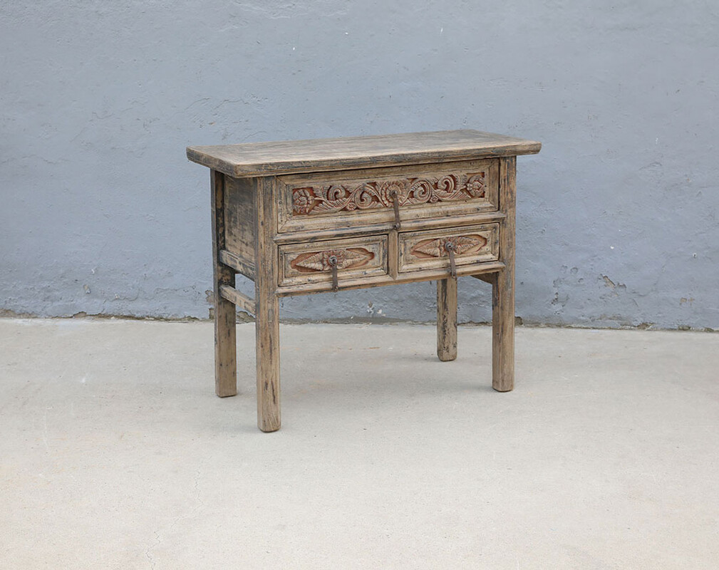 L296, Side table with carving 
