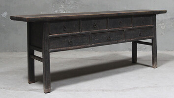 L405, Side table with 7 drawers