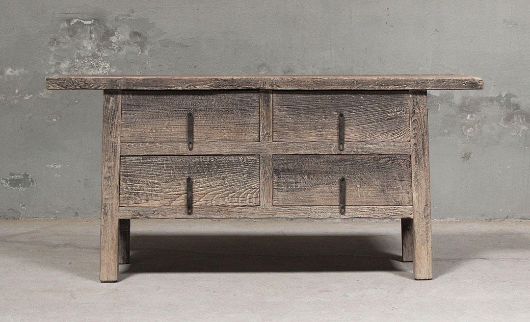 L428, Side table with 4 drawers